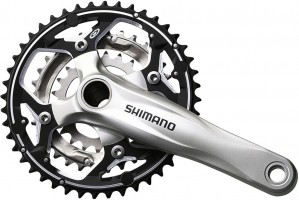 Shimano FC-M542 '08 szérián kívüli 44/32/22 integrált MTB hajtómű középcsapággyal