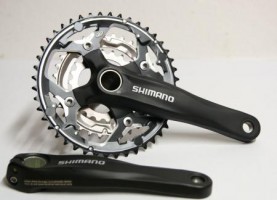 Shimano FC-M542 '08 szérián kívüli 44/32/22 integrált MTB hajtómű középcsapággyal