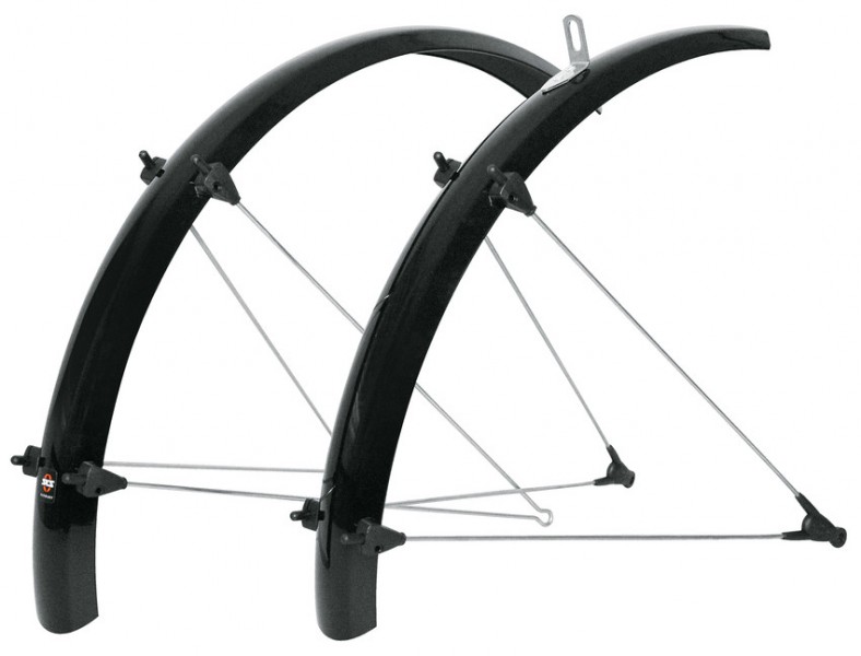 silver mudguards