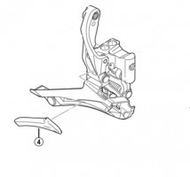 Shimano Ultegra (FD-6800) védőlemez váltó adapter