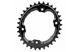 absoluteBLACK M9000 ovális 4 furatos aszimmetrikus lánctányér