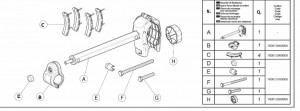 Menabo frame clamp button