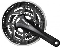 Shimano Deore LX (FC-T671) 48-36-26 integrated MTB crankset with BB