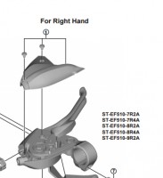 Shimano ST-EF510-4 (4 ujjas) fékváltókar burkolat