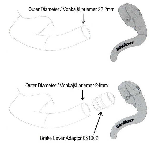 FSA Vision Aero road brake lever (bar end) | Brakes | Brake