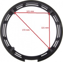 Shimano FC-M431-8 48T Chainguard with bolts chainguard