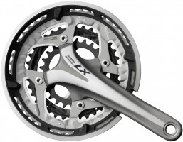 Shimano Deore LX (FC-T671) 48-36-26 integrated MTB crankset with BB