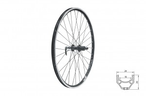 KLS Draft trekking rear wheel