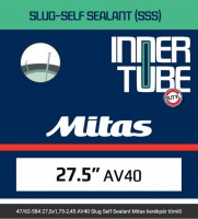 Mitas (Rubena) Slug Self Sealant öntömítő 27,5x1,75-2,45 47/62-584 (650B) kerékpár belső