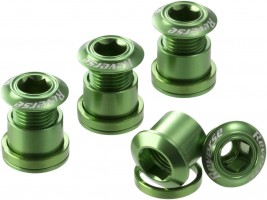 Reverse alloy chainring bolt