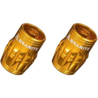 Granite Juicy Nipple Schrader valve cap (2 pair)