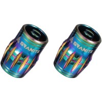 Granite Juicy Nipple Schrader valve cap (2 pair)