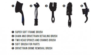 Joe's No-Flats 5 Premium Brush Kit kefeszett