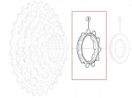 Shimano CSHG50-9 (11-25T, 12-23T, 12-25T, 12-27T) cog