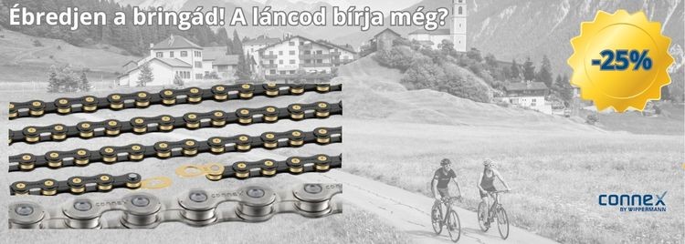 Hozd formába a bringád: Connex prémium láncok -25% kedvezménnyel!