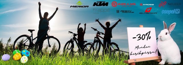 Hatalmas Húsvéti Bringa-dömping: -30% MINDENRE!