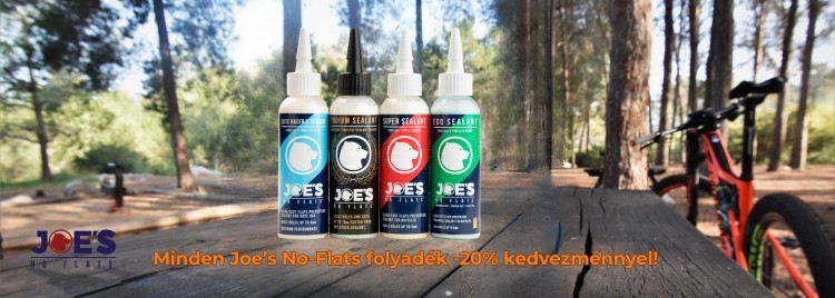 Felejtsd el a defekteket! Minden Joe's No-Flats defektgátló folyadék -20% kedvezménnyel kapható június 9-ig!