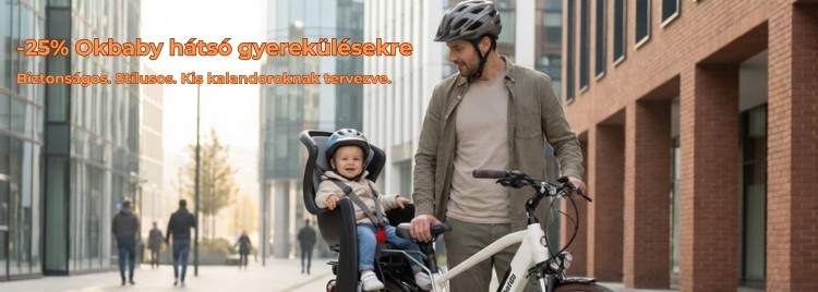 Okbaby kerékpáros gyerekülések – biztonság és kényelem 25% kedvezménnyel Okbaby kerékpáros gyerekülések – biztonság és kényelem 25% kedvezménnyel