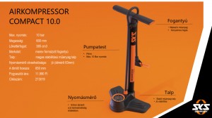 SKS-Germany Airkompressor Compact 10.0 műhelypumpa