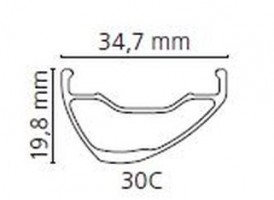 Shimano SLX 7100 (WH-MT620-TL-R12-B) rear wheel