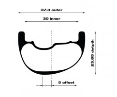 WTB CZR i30 rear wheel (Sram XDR)