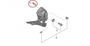 Shimano Di2 csatlakozófedél első váltóhoz (Y2JP06000)