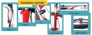 a2Z CableHolder II. (for frame and fork) cable routing